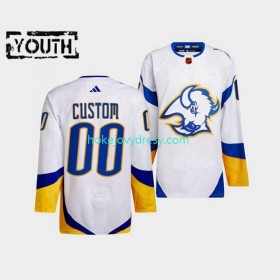 Dětské Hokejový Dres Buffalo Sabres Personalizované Adidas 2022-2023 Reverse Retro Bílý Authentic